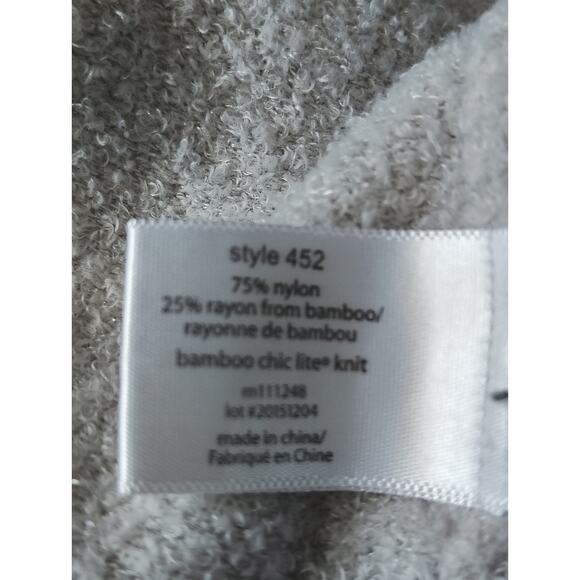 Barefoot Dreams Chic Lite Open Cardig Lite Gray Womens Size Medium - Picture 5 of 5